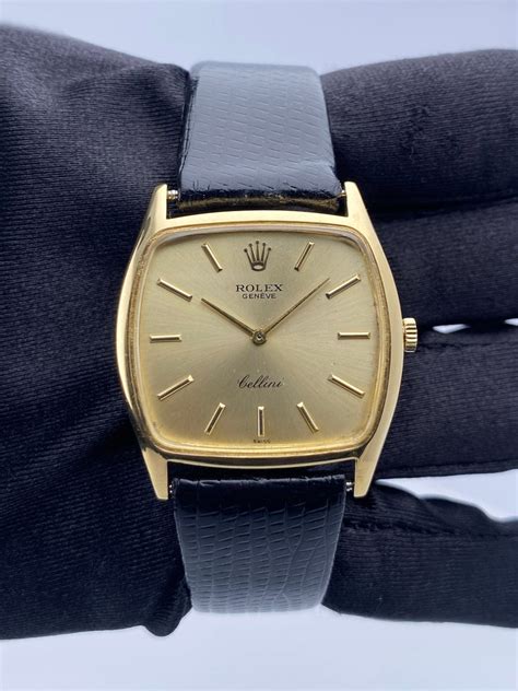 rolex gold cellini 3805 watch|rolex cellini 18k gold watch.